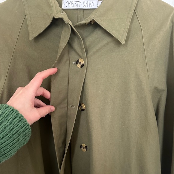 Christy Dawn Leona Trench in Olive Green - Picture 4 of 8